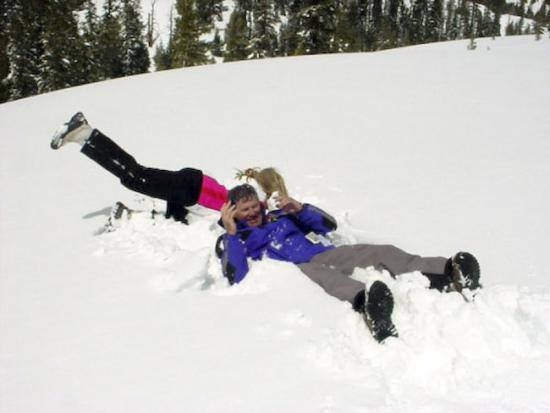 adventure wedding having fun snow