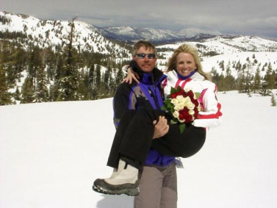 adventure wedding just married