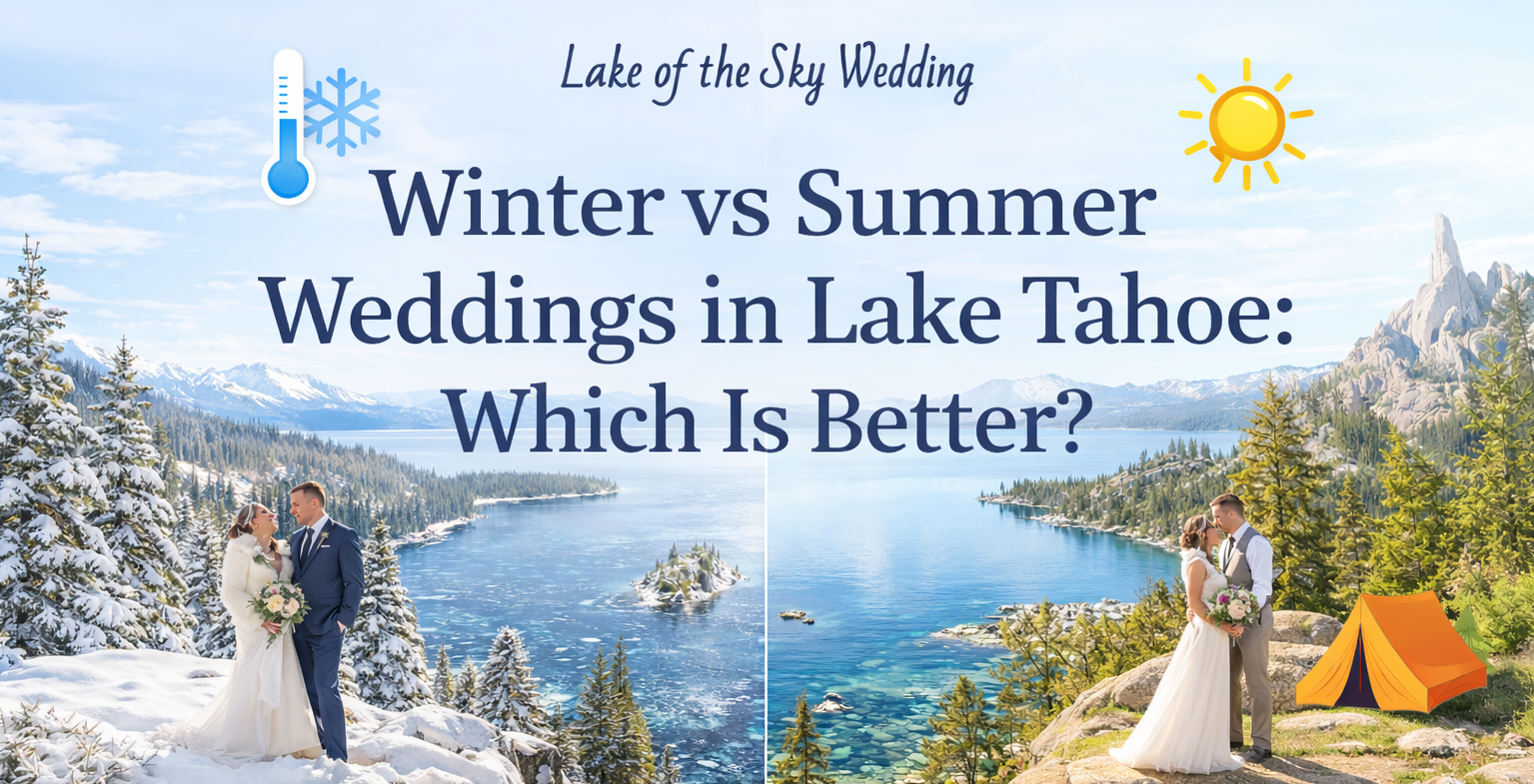 Winter vs Summer Weddings in Lake Tahoe: Which Is Better?