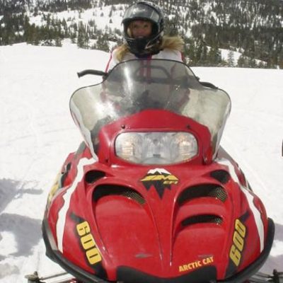 adventure-wedding-bride-snowmobile